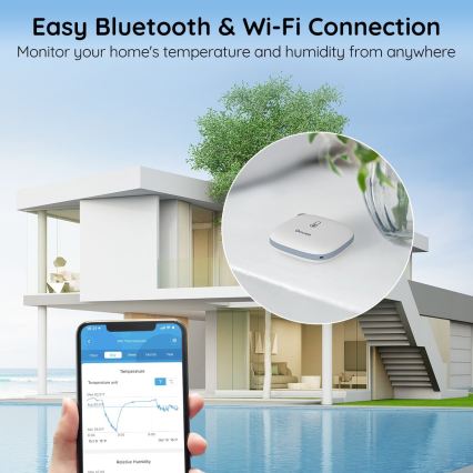 Govee - Termómetro e higrómetro 3xAAA Wi-Fi