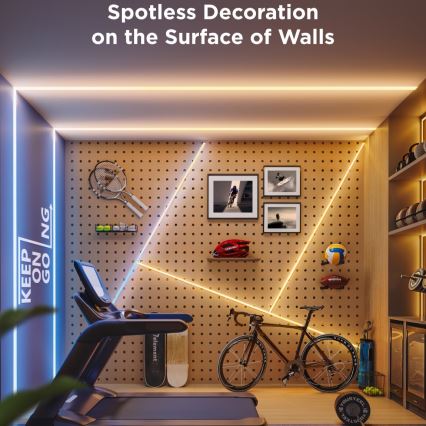 Govee - Tira LED RGBICW com regulação COB 3780 díodos 3m Wi-Fi Matter