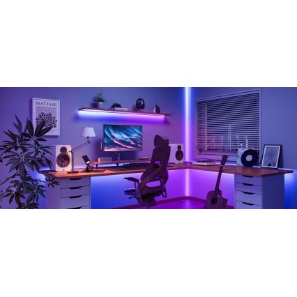 Govee - Tira LED RGBICW com regulação COB 3780 díodos 3m Wi-Fi Matter