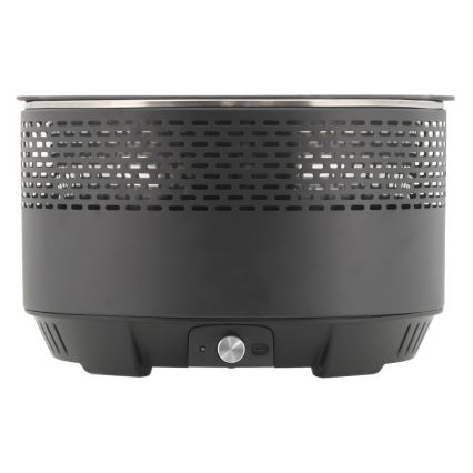 Grelhador de carvão vegetal de mesa 4xAA/USB preto