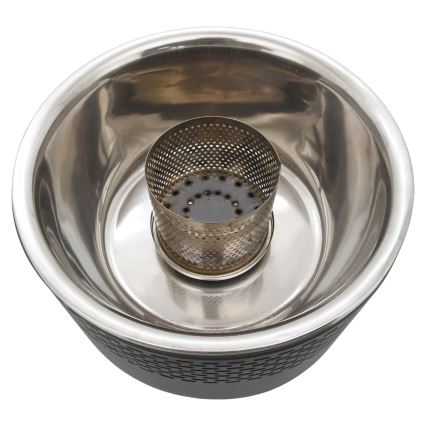 Grelhador de carvão vegetal de mesa 4xAA/USB preto