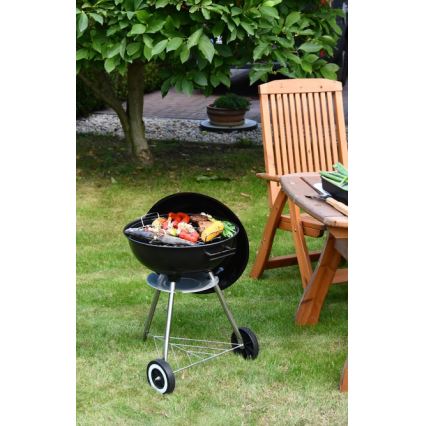 Grelhador de carvão vegetal portátil preto