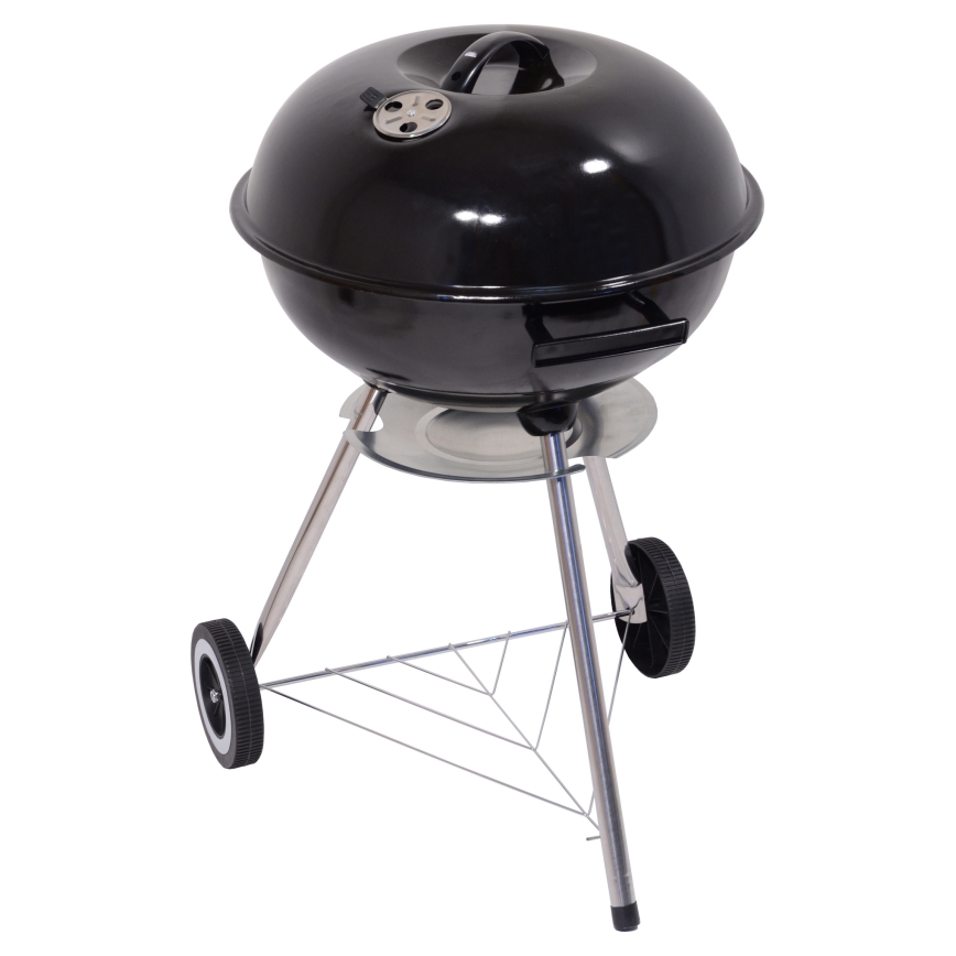 Grelhador de carvão vegetal portátil preto