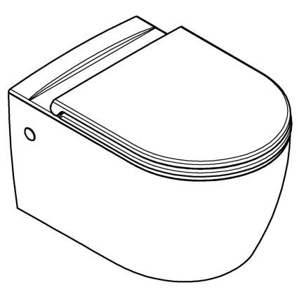 GROHE 103848SH00 - Sanita suspensa START ROUND CERAMIC 368 × 543 mm branco durável