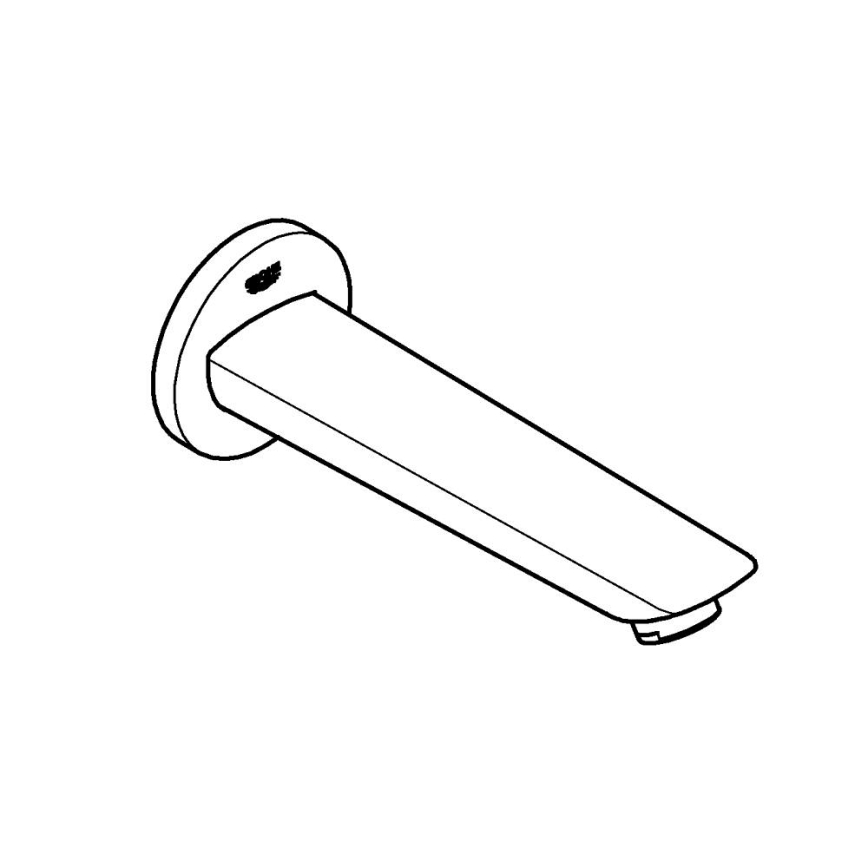 GROHE 13255001 - Válvula de escoamento para banheira BAUCOSMOPOLITAN 171 mm, acabamento cromado brilhante