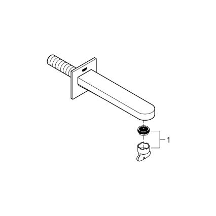 GROHE 13404003 - Válvula de escoamento para banheira PLUS 168 mm cromado brilhante