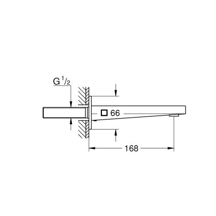 GROHE 13404003 - Válvula de escoamento para banheira PLUS 168 mm cromado brilhante