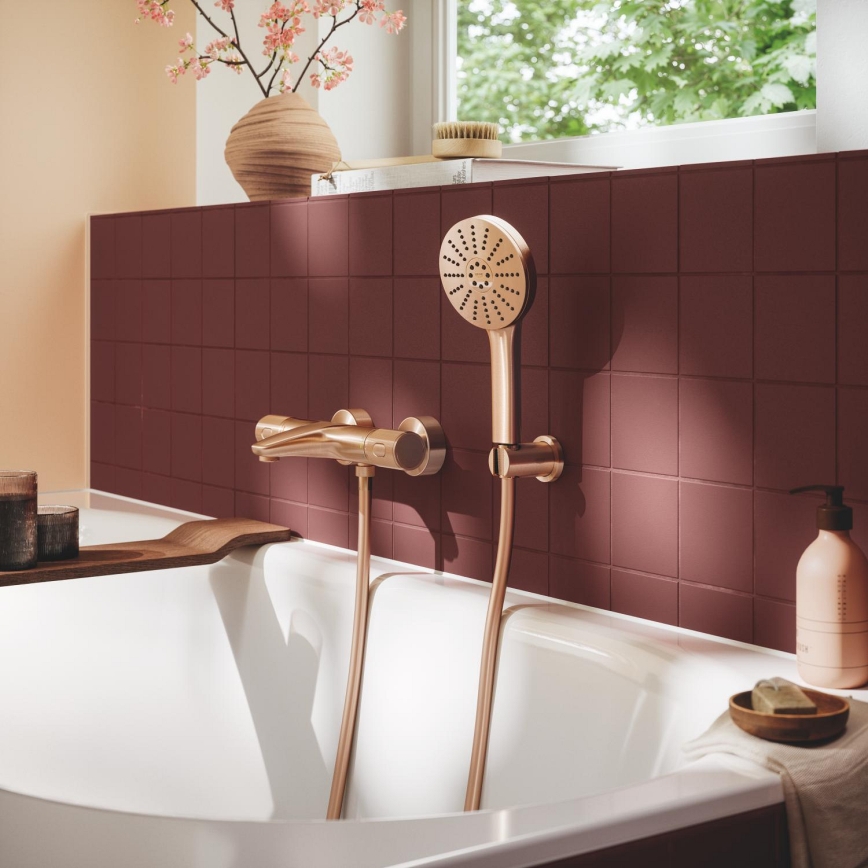 GROHE 134863DL00 - Ducha de mão VITALIO JOY+ 120 mm, acabamento em cobre
