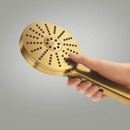 GROHE 134863GN00 - Duche de mão VITALIO JOY+ 120 mm dourado escovado