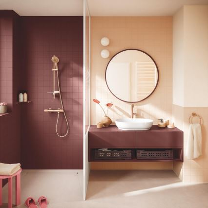 GROHE 134866DL00 - Conjunto de duche VITALIO JOY+ 120 mm, acabamento em cobre
