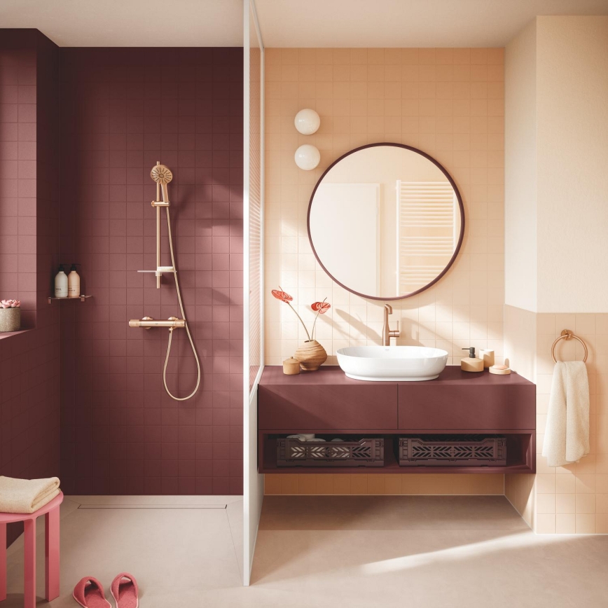 GROHE 134866DL00 - Conjunto de duche VITALIO JOY+ 120 mm, acabamento em cobre