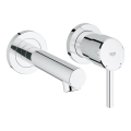 GROHE 19575001 - Misturador para lavatório de 2 furos CONCETTO 147 mm, acabamento cromado brilhante