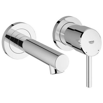 GROHE 19575001 - Misturador para lavatório de 2 furos CONCETTO 147 mm, acabamento cromado brilhante