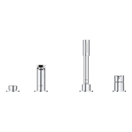 GROHE 19577001 - Conjunto para banheira de quatro furos LINEARE, cromado brilhante