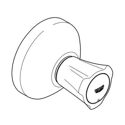 GROHE 19806001 - Conjunto superior para válvula embutida COSTA L 20-200 mm cromo brilhante