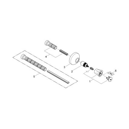 GROHE 19809001 - Peça superior para válvula encastrada COSTA L, cromado brilhante