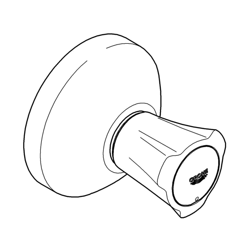 GROHE 19809001 - Peça superior para válvula encastrada COSTA L, cromado brilhante