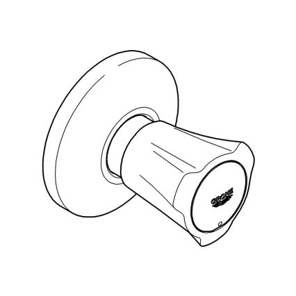 GROHE 19855001 - Conjunto de acabamento superior para válvula de encastrar COSTA L 10-35 mm, cromado brilhante