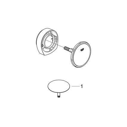 GROHE 19952000-Conjunto de enchimento, dreno e transbordamento para banheira TALENTOFILL cromado