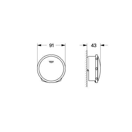 GROHE 19952000-Conjunto de enchimento, dreno e transbordamento para banheira TALENTOFILL cromado