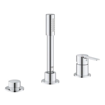 GROHE 19965001 - Misturador de banheira de três furos LINEARE, cromo brilhante
