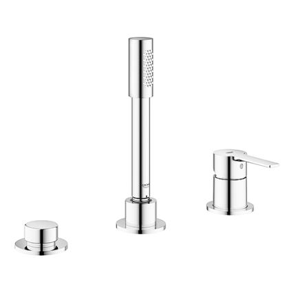 GROHE 19965001 - Misturador de banheira de três furos LINEARE, cromo brilhante