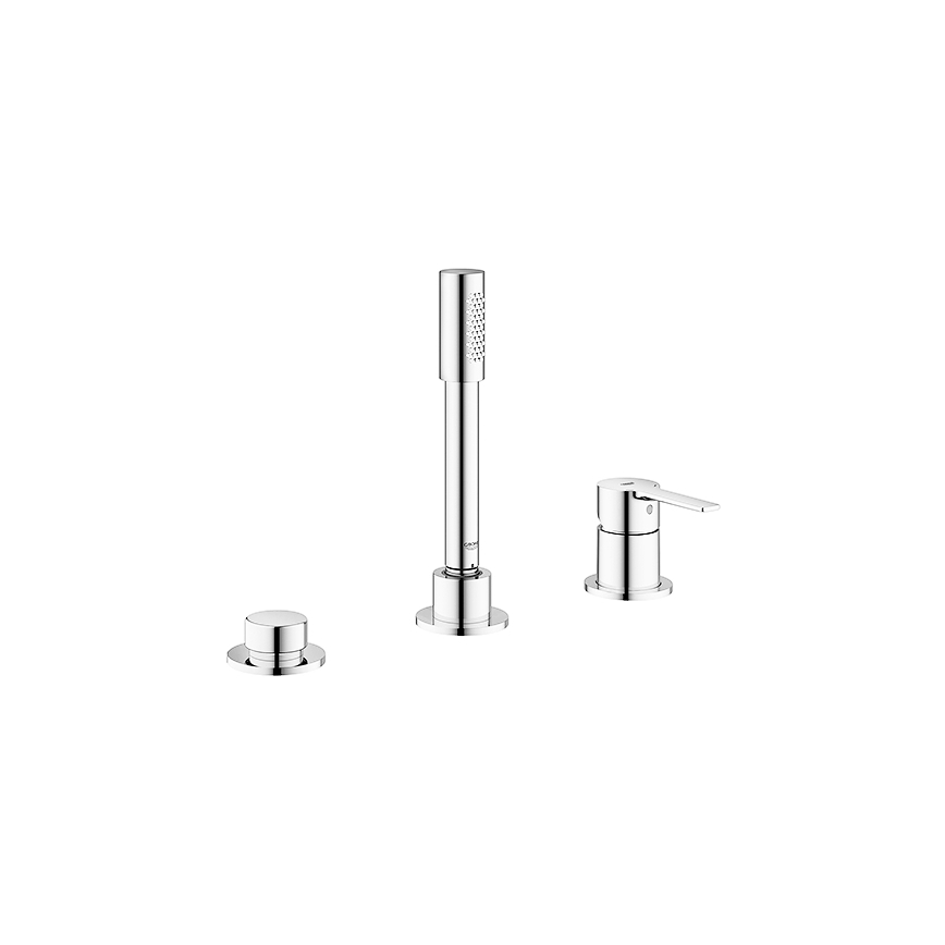 GROHE 19965001 - Misturador de banheira de três furos LINEARE, cromo brilhante