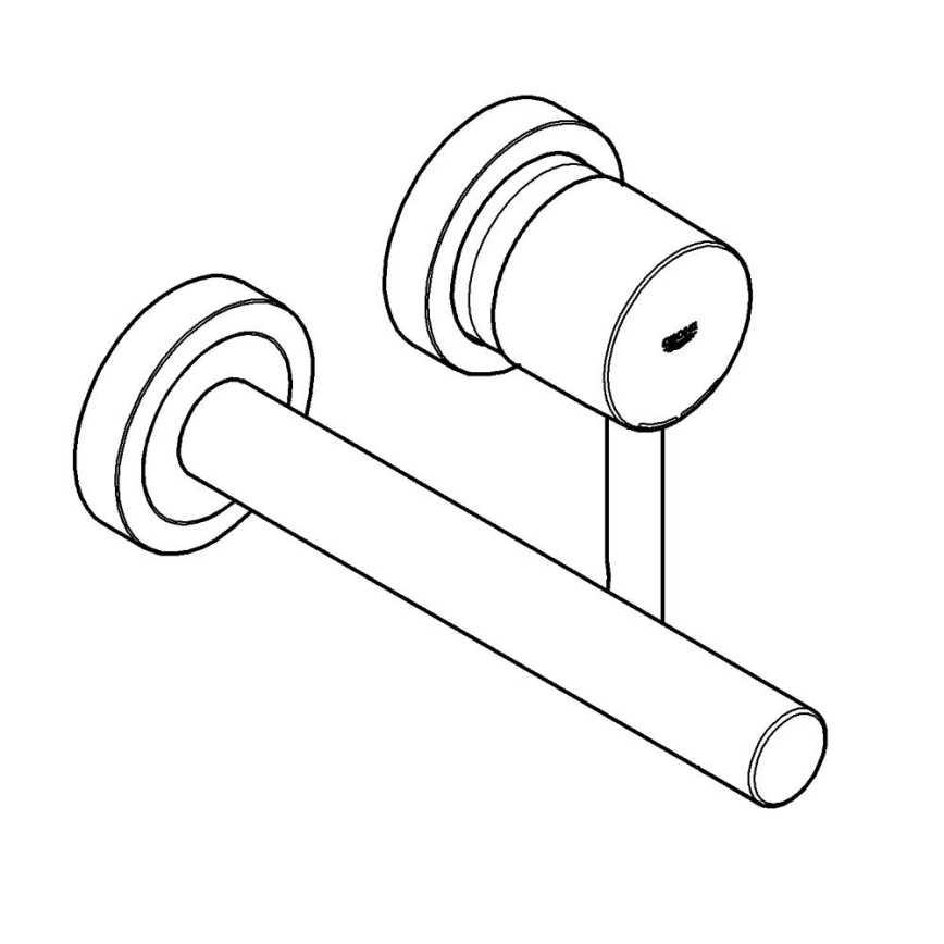 GROHE 19967GN1 - Misturadora para lavatório ESSENCE 230 mm dourada