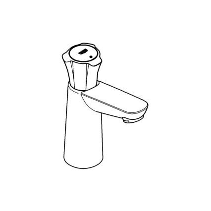 GROHE 20186001 - Misturador monocomando de bancada COSTA L DN 15 cromado brilhante