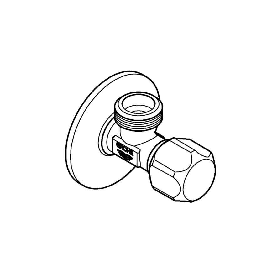 GROHE 22025000 - Válvula de ângulo UNIVERSAL DN 15 cromo brilhante