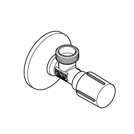 GROHE 22041001 - Válvula de ângulo DN 15 cromado brilhante