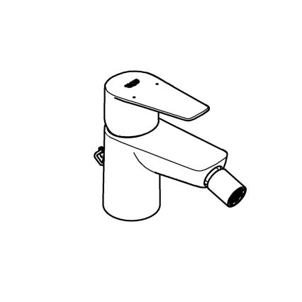 GROHE 23332001 - Misturador para bidé BAUEDGE tamanho S cromo brilhante