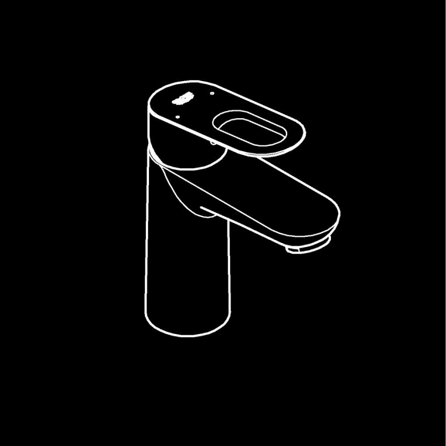 GROHE 23337000 - Torneira de lavatório BAULOOP DN 15 cromo brilhante