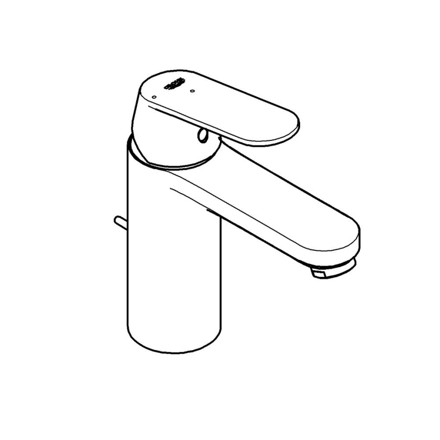 GROHE 2339600E -Misturador para lavatório EUROSMART COSMOPOLITAN DN 15 tamanho M cromado