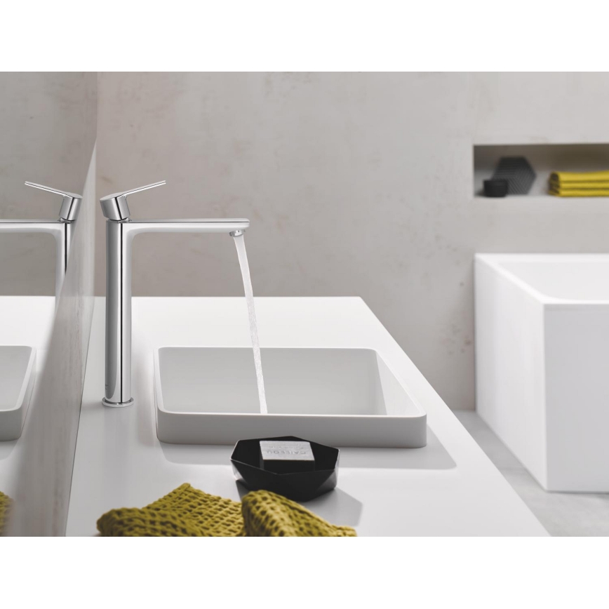 GROHE 23405001 - Misturadora de lavatório LINEARE, tamanho XL, acabamento cromado brilhante