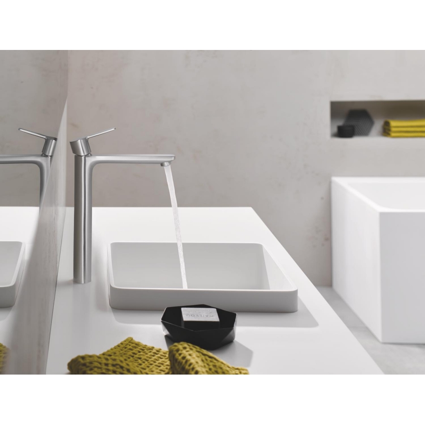 GROHE 23405DC1 - Misturador para lavatório LINEARE DN 15, aço inoxidável