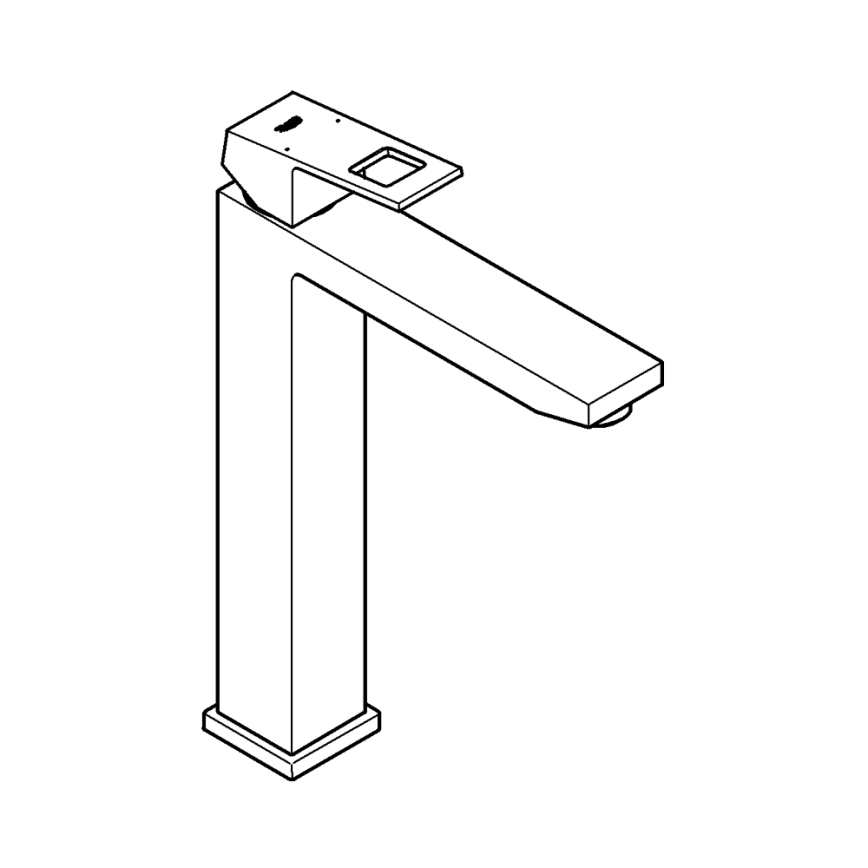 GROHE 23406AL0 - Torneira para lavatório EUROCUBE, tamanho XL, cor grafite