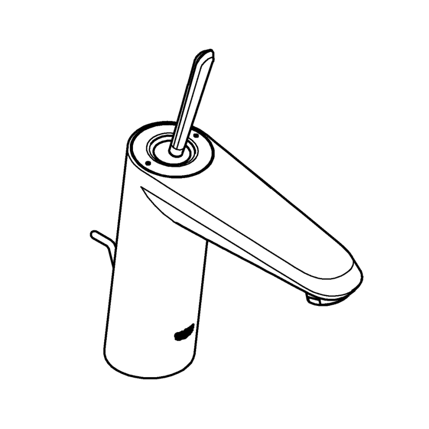 GROHE 23427000 - Misturador para lavatório EURODISC JOY DN 15, tamanho M, cromado brilhante