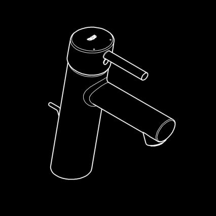 GROHE 23450001 - Bateria de lavatório CONCETTO M cromado brilhante