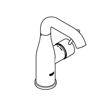 GROHE 23463001 - Torneira para lavatório ESSENCE, tamanho M, em cromo brilhante