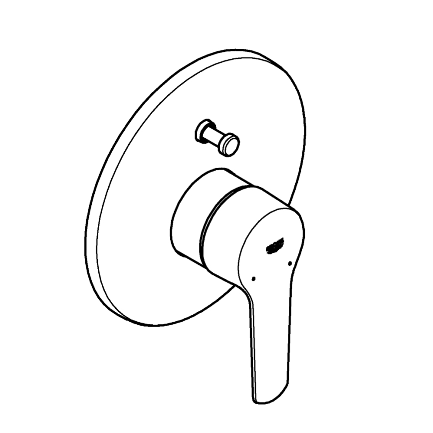 GROHE 23558002 - Misturador de banheira START cromo brilhante