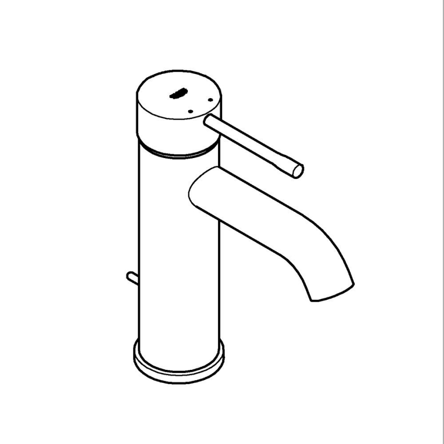 GROHE 23589AL1 - Misturador para lavatório ESSENCE tamanho S grafite