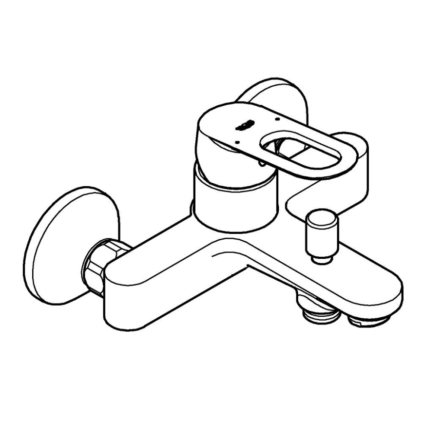 GROHE 23603000 - Misturador de banheira BAULOOP DN 15 cromado brilhante