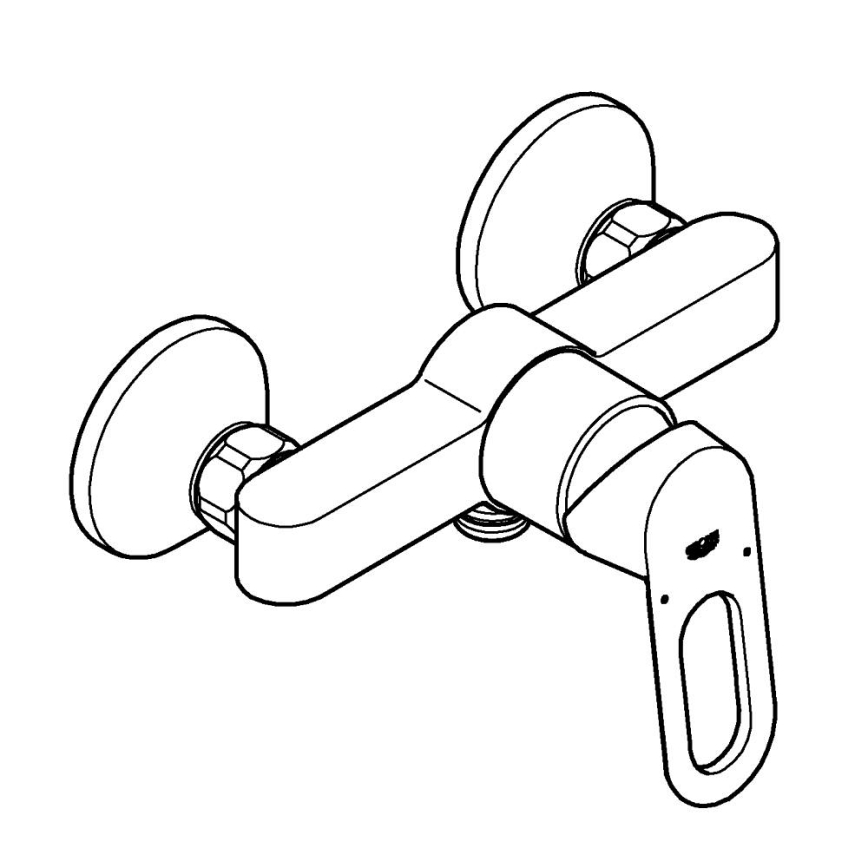 GROHE 23634000 - Misturador de duche BAULOOP DN 15 cromo brilhante