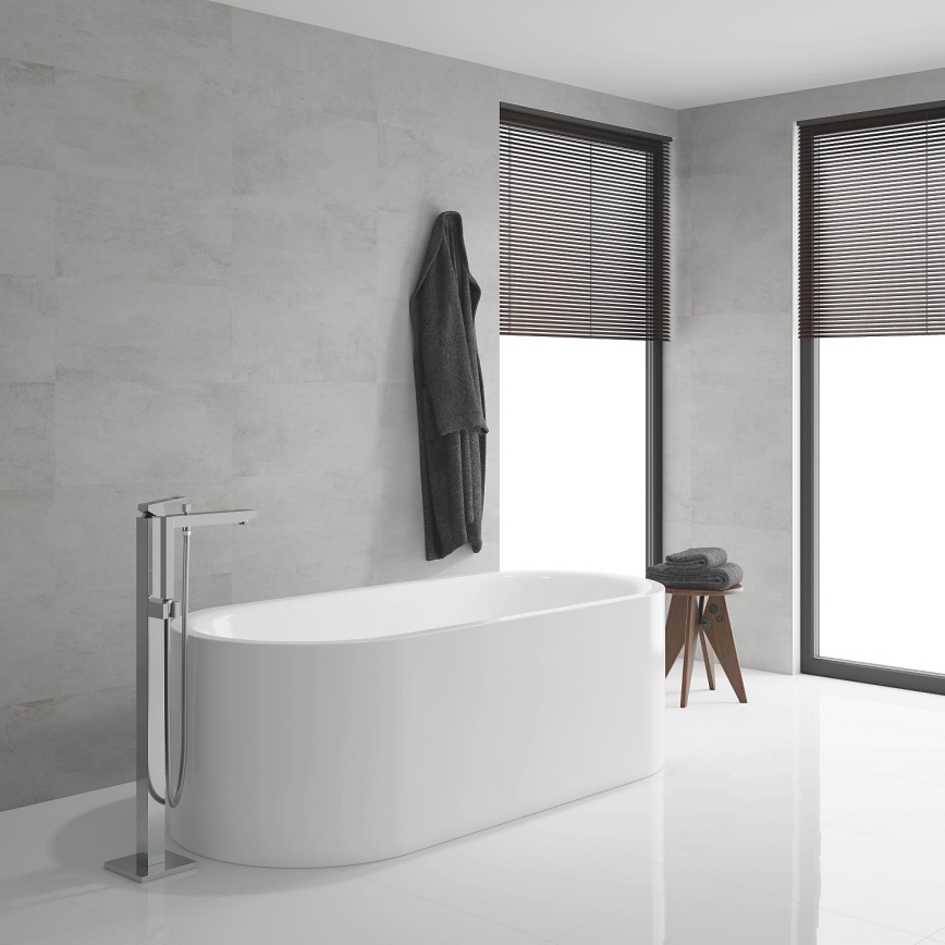 GROHE 23672001 - Misturador de banheira EUROCUBE 298 mm cromado brilhante