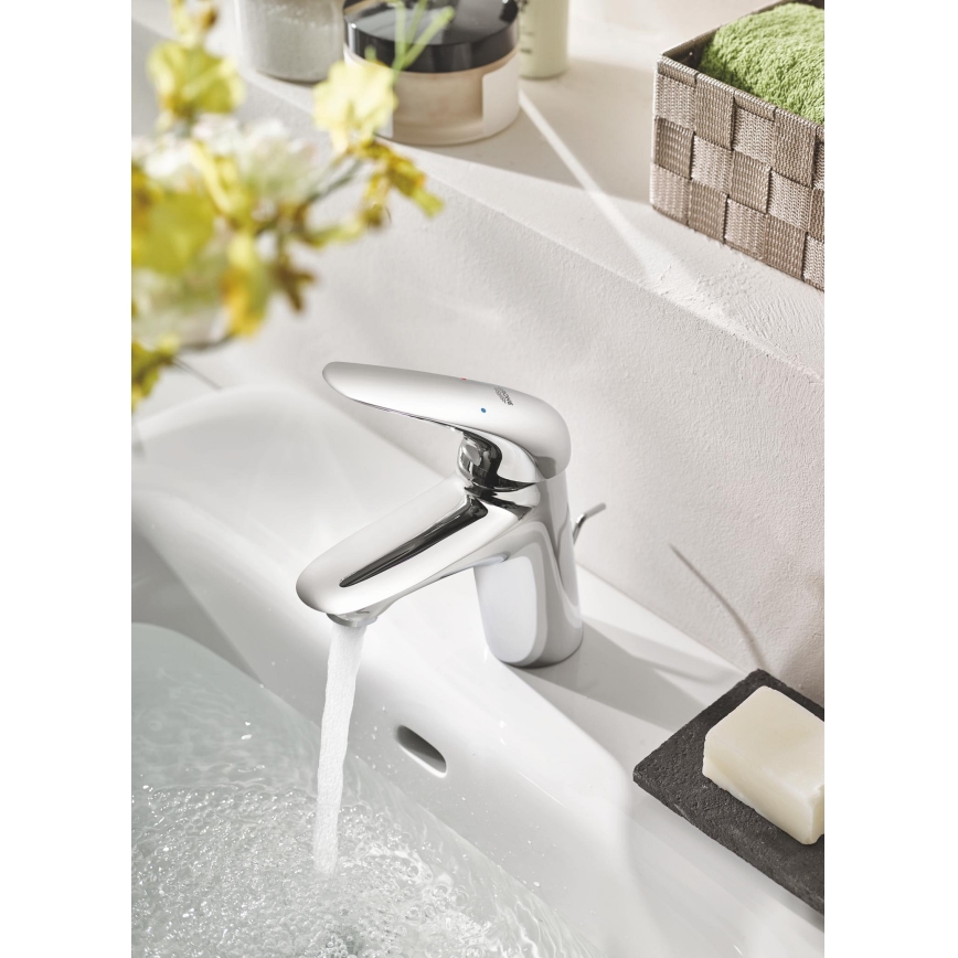 GROHE 23707003 - Misturador para lavatório EUROSTYLE 163 mm, cromo brilhante