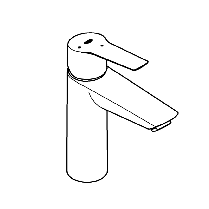 GROHE 237462432 - Misturadora para lavatório START tamanho M preta