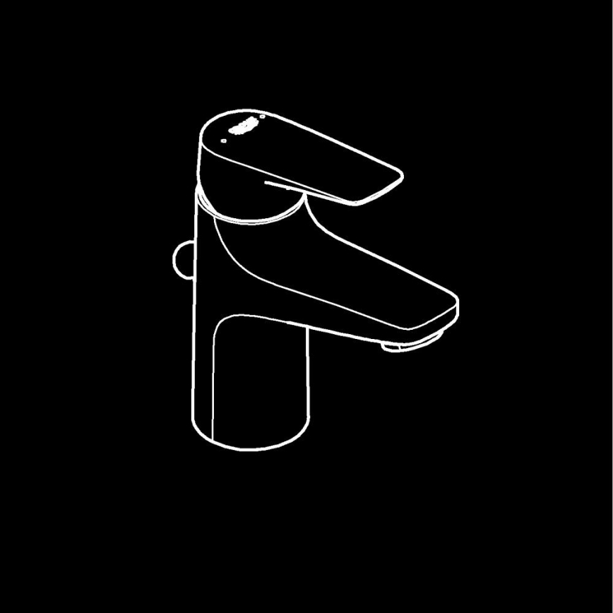 GROHE 23769000 - Misturador para lavatório START FLOW cromado brilhante