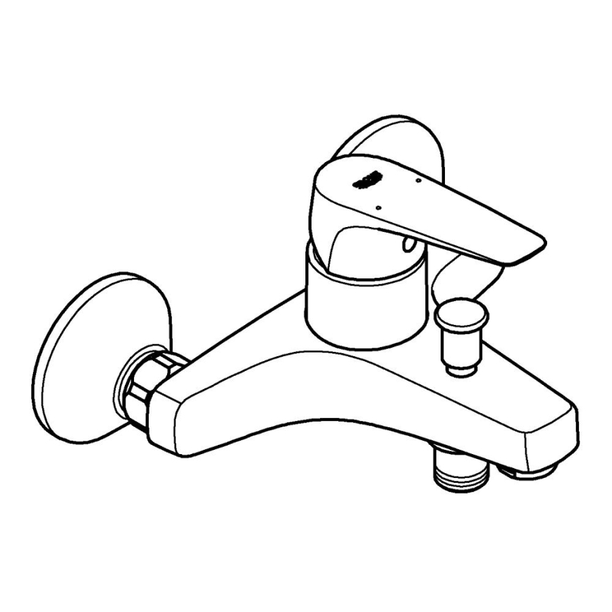 GROHE 23772000 - Misturador para banheira START FLOW 150 mm, cromado polido