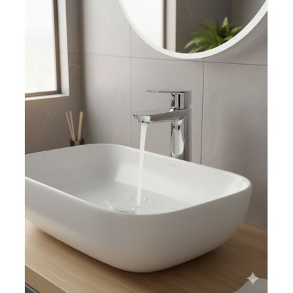 GROHE 23803000 - Torneira para lavatório EUROSMART cromado brilhante